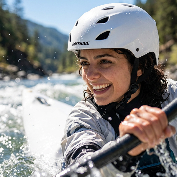 Rockside Spring White Kayak Protection Helmet